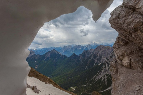 Vliesová fototapeta Výhľad na dolomity 375 x 250 cm