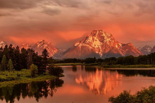 Vliesová fototapeta Teton Range, USA 375 x 250 cm